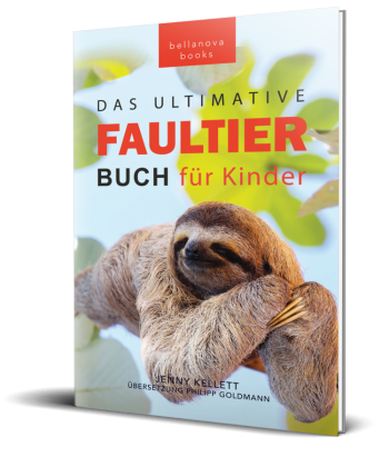 Cover des Ultimativen Faultierbuchs für Kinder in 3D-Ansicht