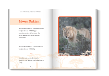 Löwenfoto aus dem Buch in freier Wildbahn