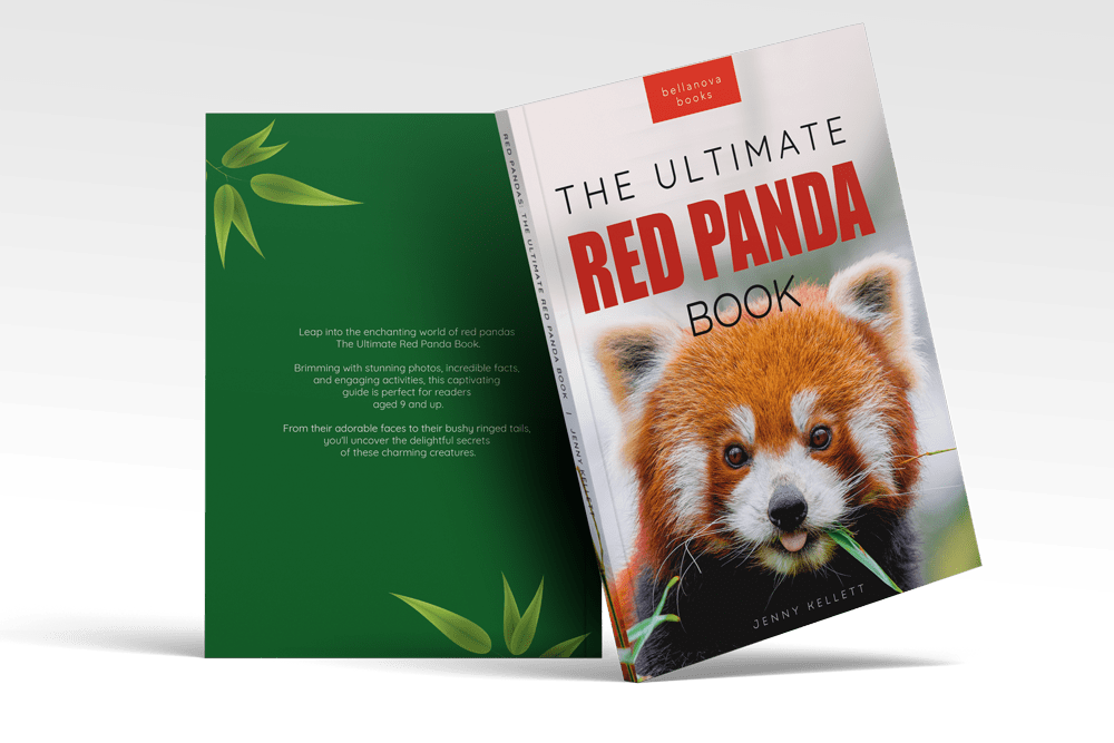 The Ultimate Red Panda Book for Kids paperback cover with adorable red panda photography, perfect for kids aged 9+.