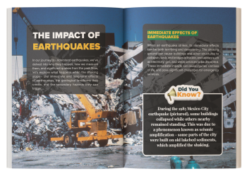 kids earthquake book interior