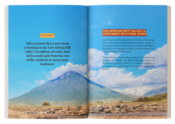 volcano book for kids interior mockup