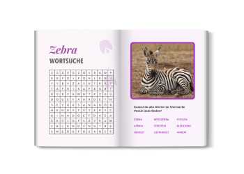 zebrabuch für kids wortsuche