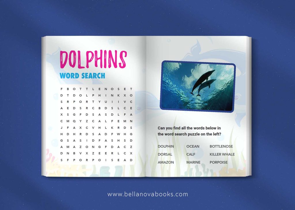 dolphin word search puzzle