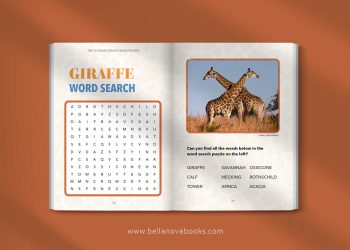 giraffe word search puzzle