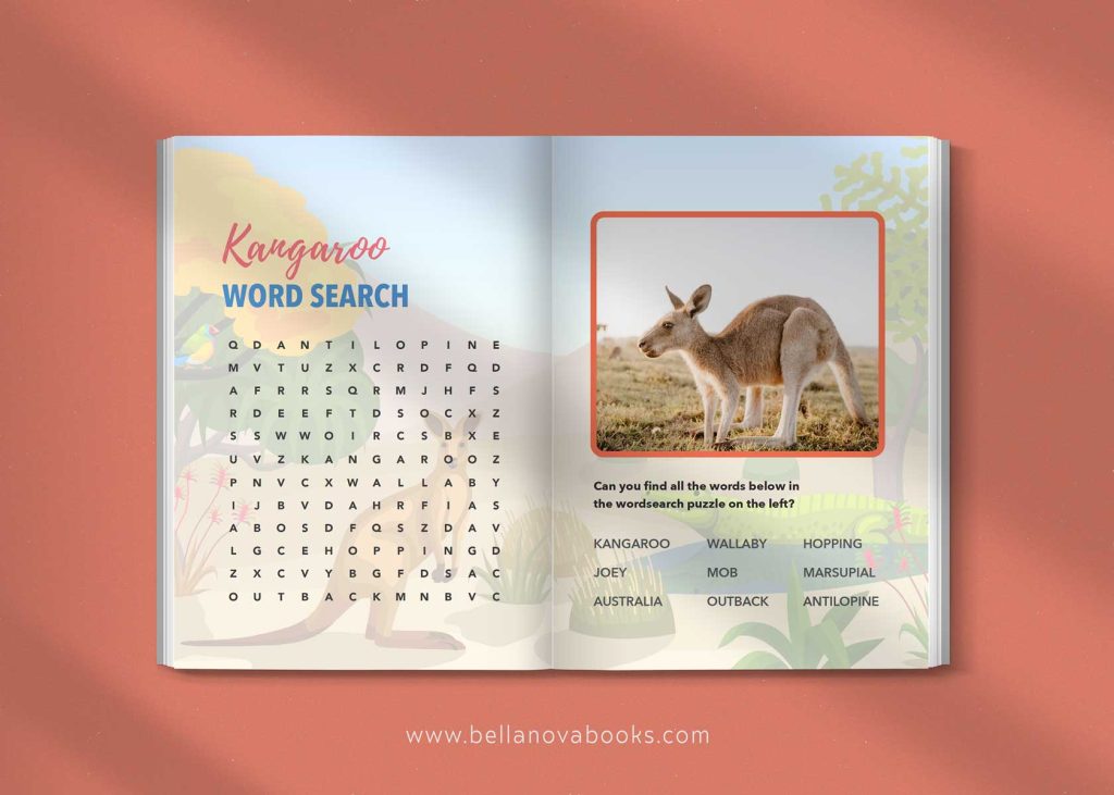 kangaroo book for kids interior quiz