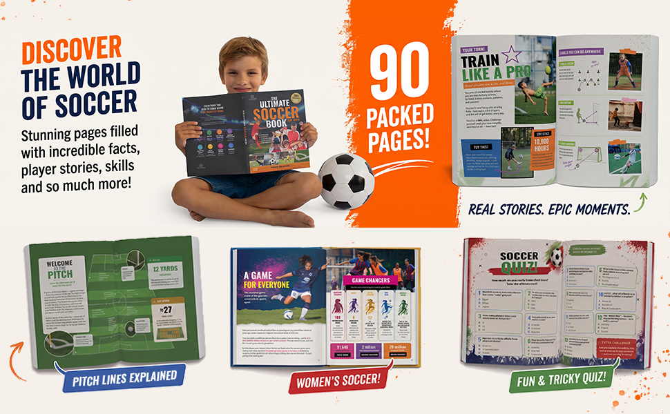soccer book for boys 8-12 years